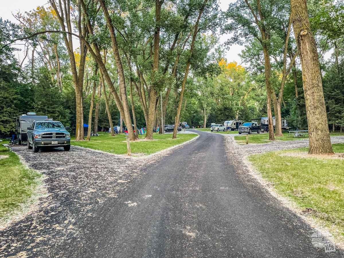 Chief White Crane State Park RV Campground in Yankton, SD